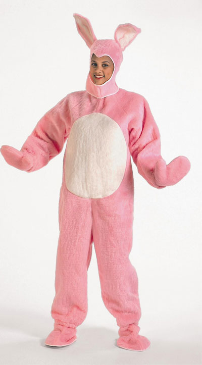 Pink Bunny Suit with Hood - Hire Santa Claus