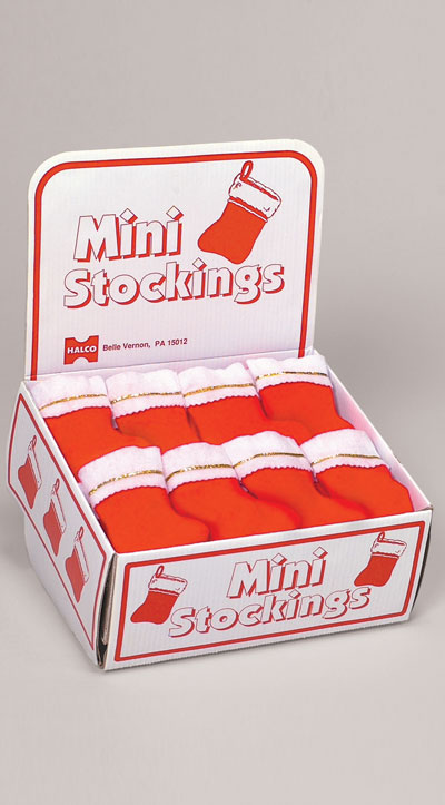 Red 6" Mini Stocking