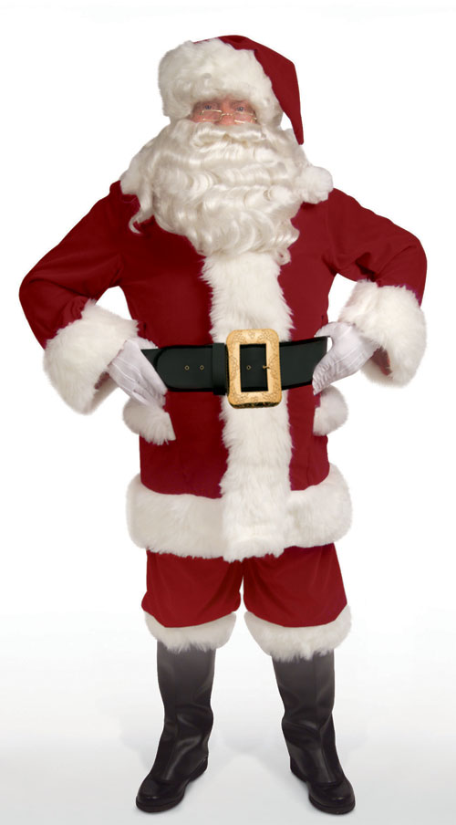 Velvet Overalls Santa