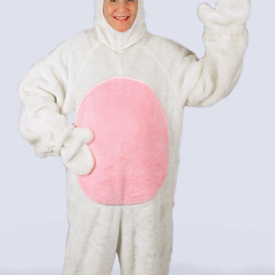White Bunny Suit with Hood