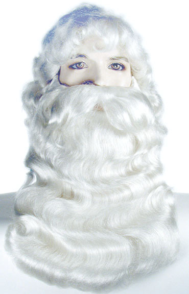 Lacey 002 Santa Claus Beard and Wig Set. Rental Quality Santa Beard from Lacey