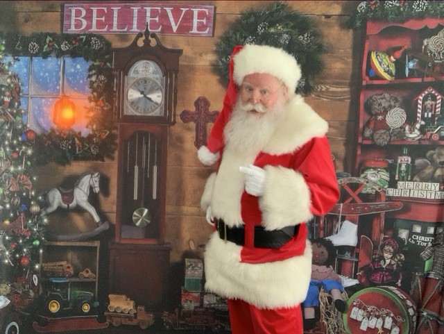 Real bearded Santa Claus in Rhode Island