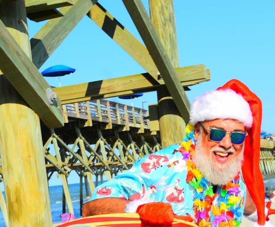 Professional Santa Claus Florida beach holiday appearance