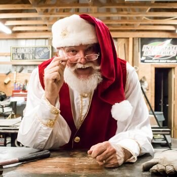 Professional Santa Claus Michigan workshop visit