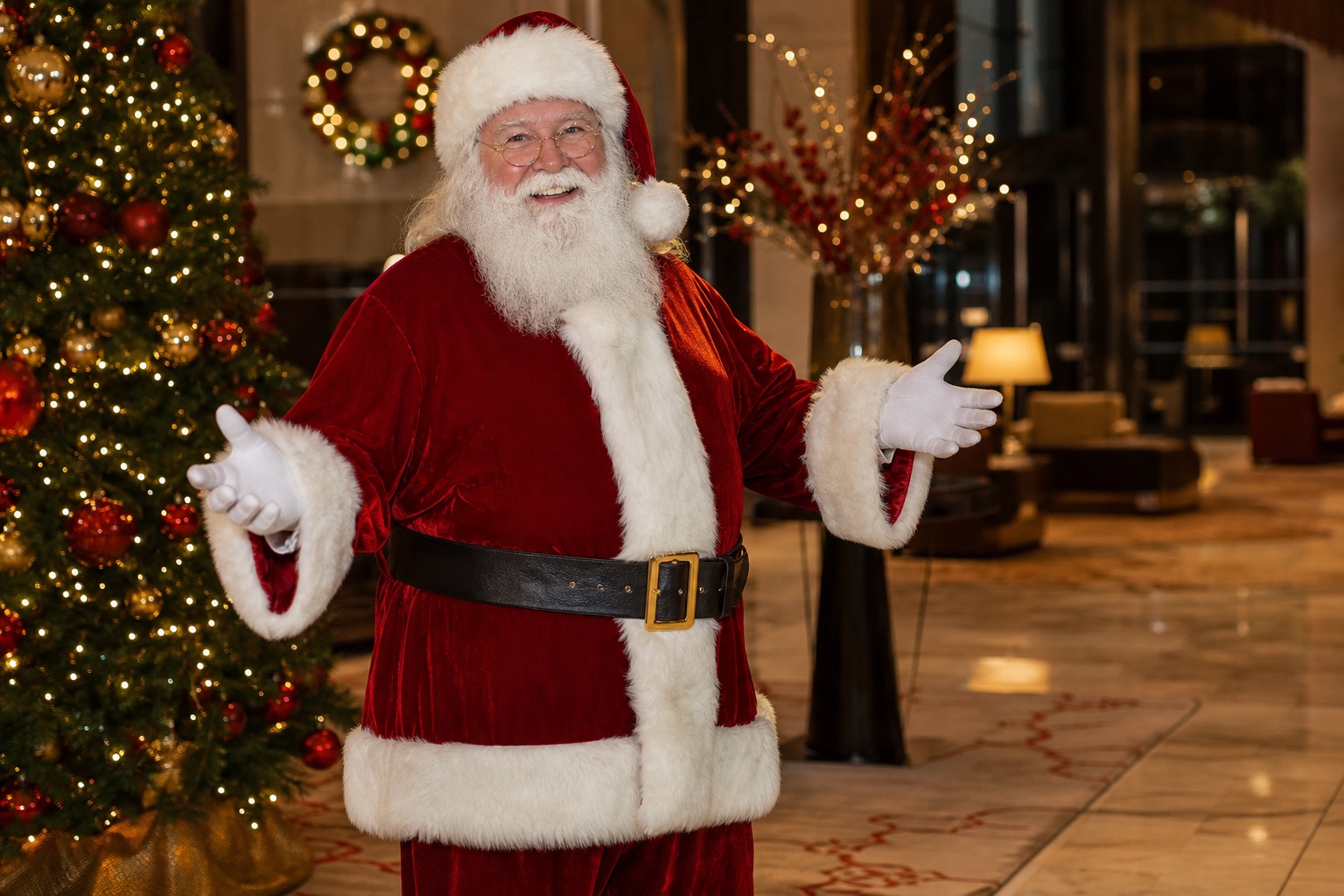 corporate Santa Claus performer for Nashville holiday party